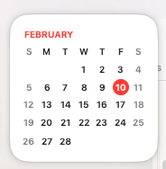 Mac taskbar calendar